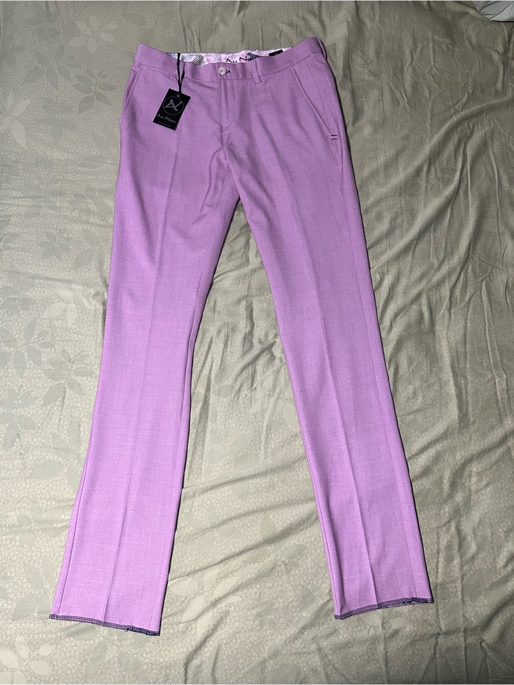 NWT- AU NOIR Darling - Lavender Men's Dress Pants — Tailored Straight Leg 32/36